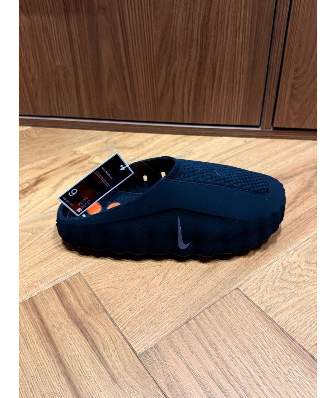 NIKE Черные синтетические сандалии, фото 9