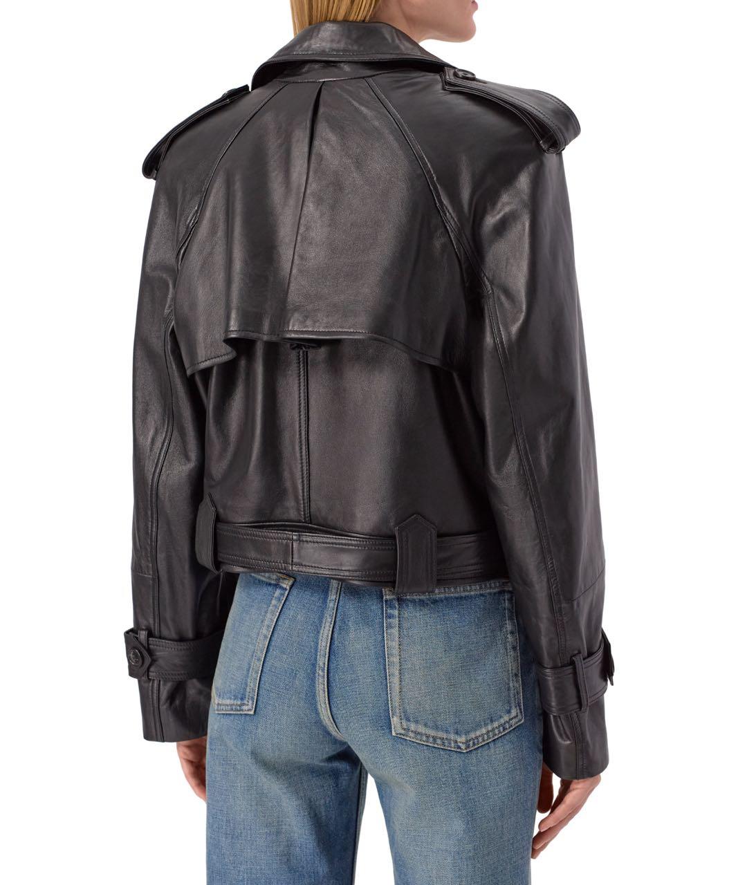 GIUSEPPE DI MORABITO Черная кожаная куртка, фото 5