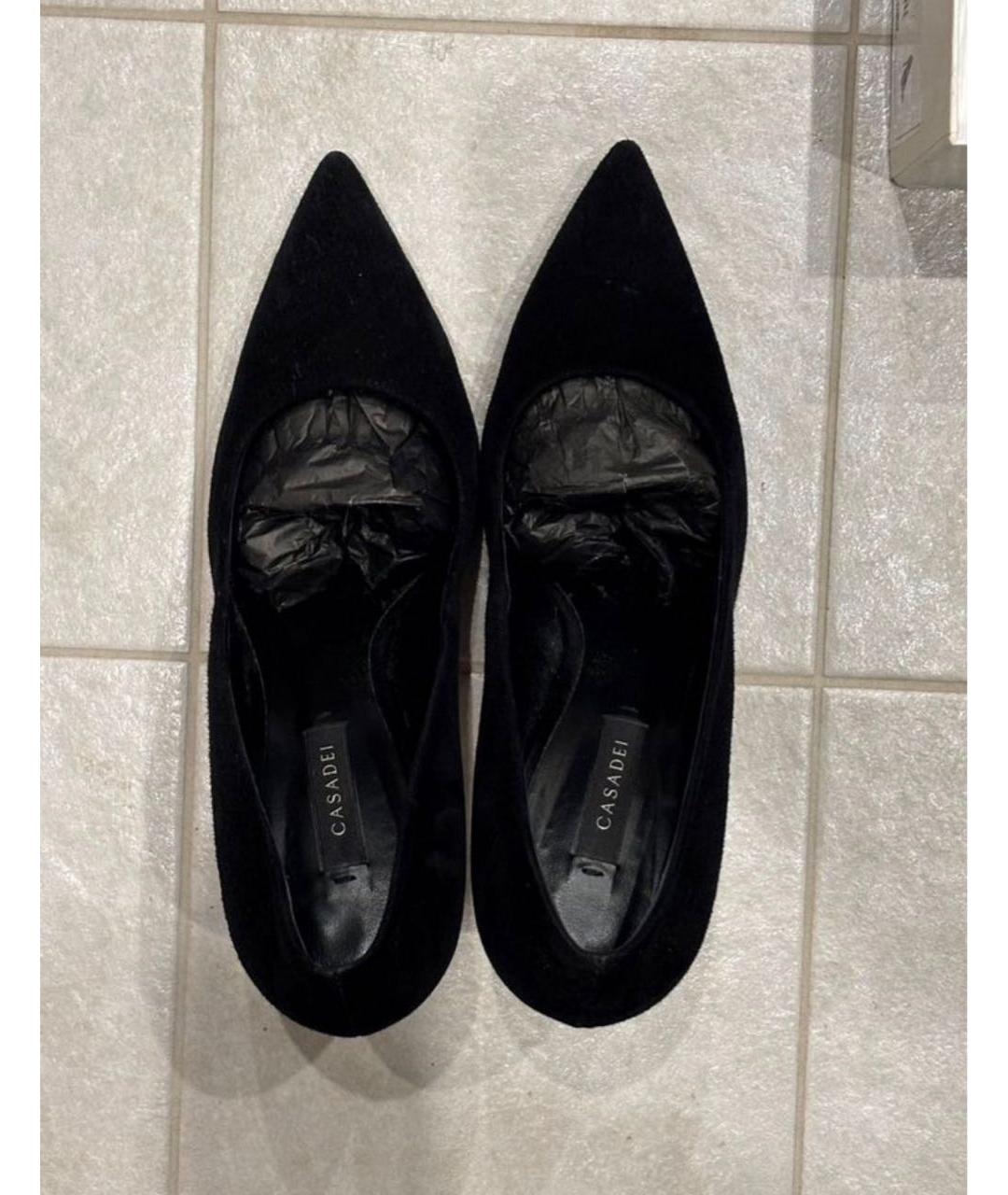 CASADEI Черные замшевые туфли, фото 3