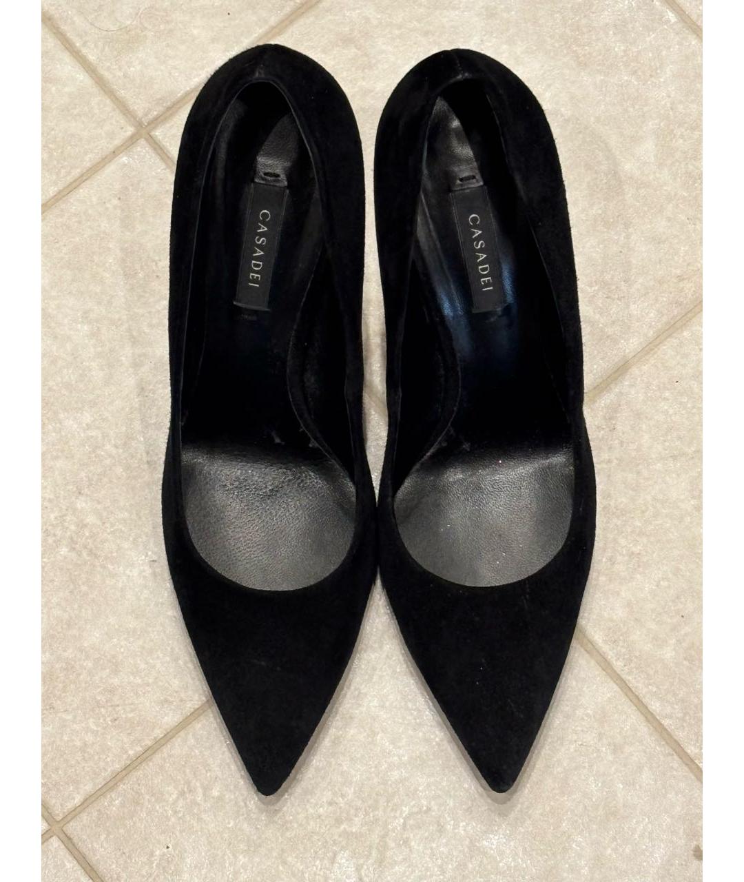 CASADEI Черные замшевые туфли, фото 2