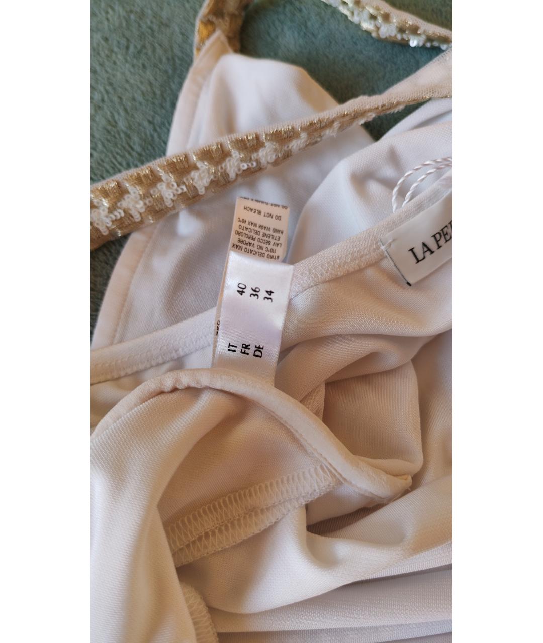 LA PERLA Белая вискозная туника, фото 6