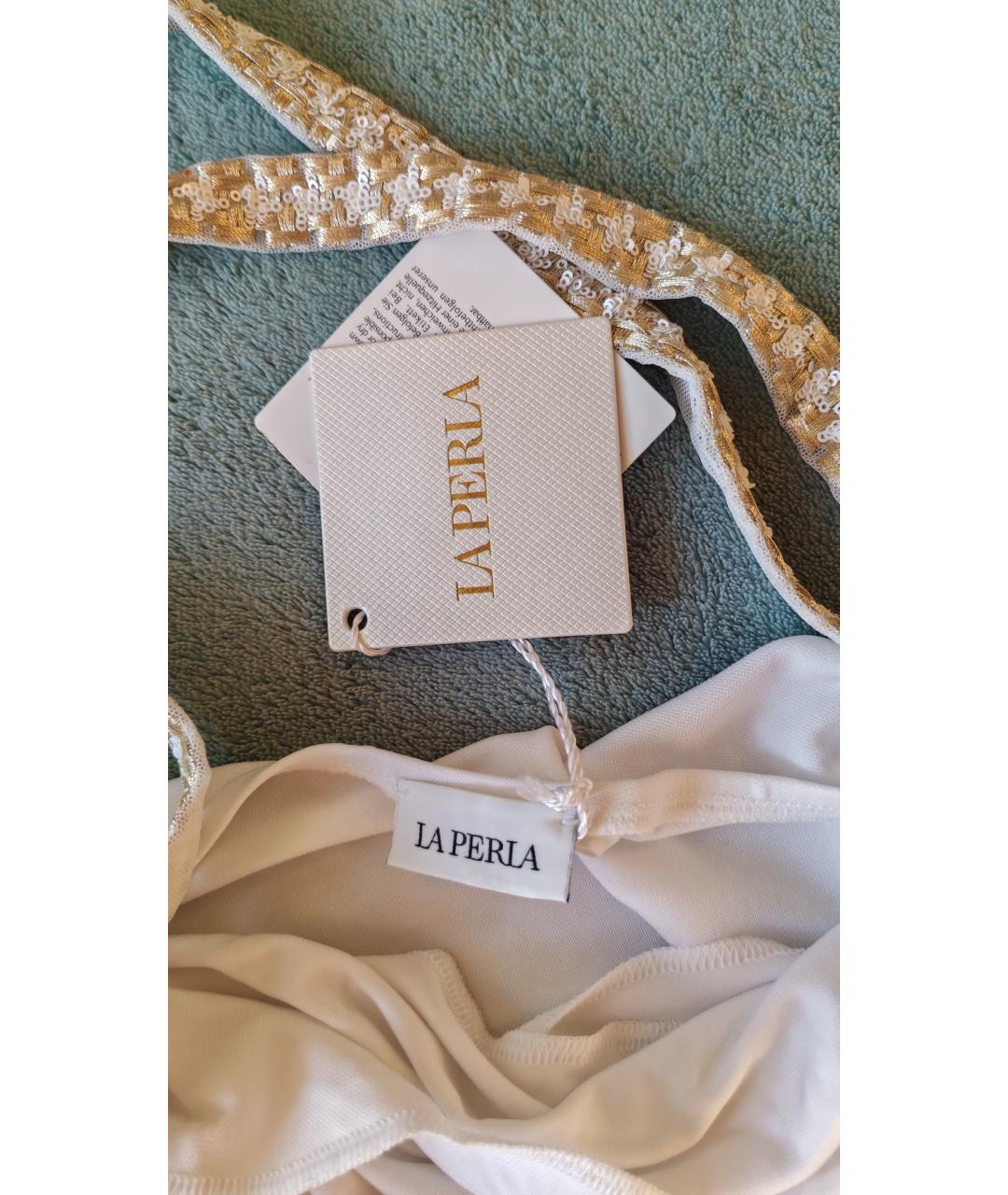 LA PERLA Белая вискозная туника, фото 4