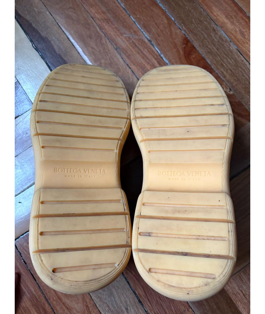 BOTTEGA VENETA Черные кожаные высокие ботинки, фото 5