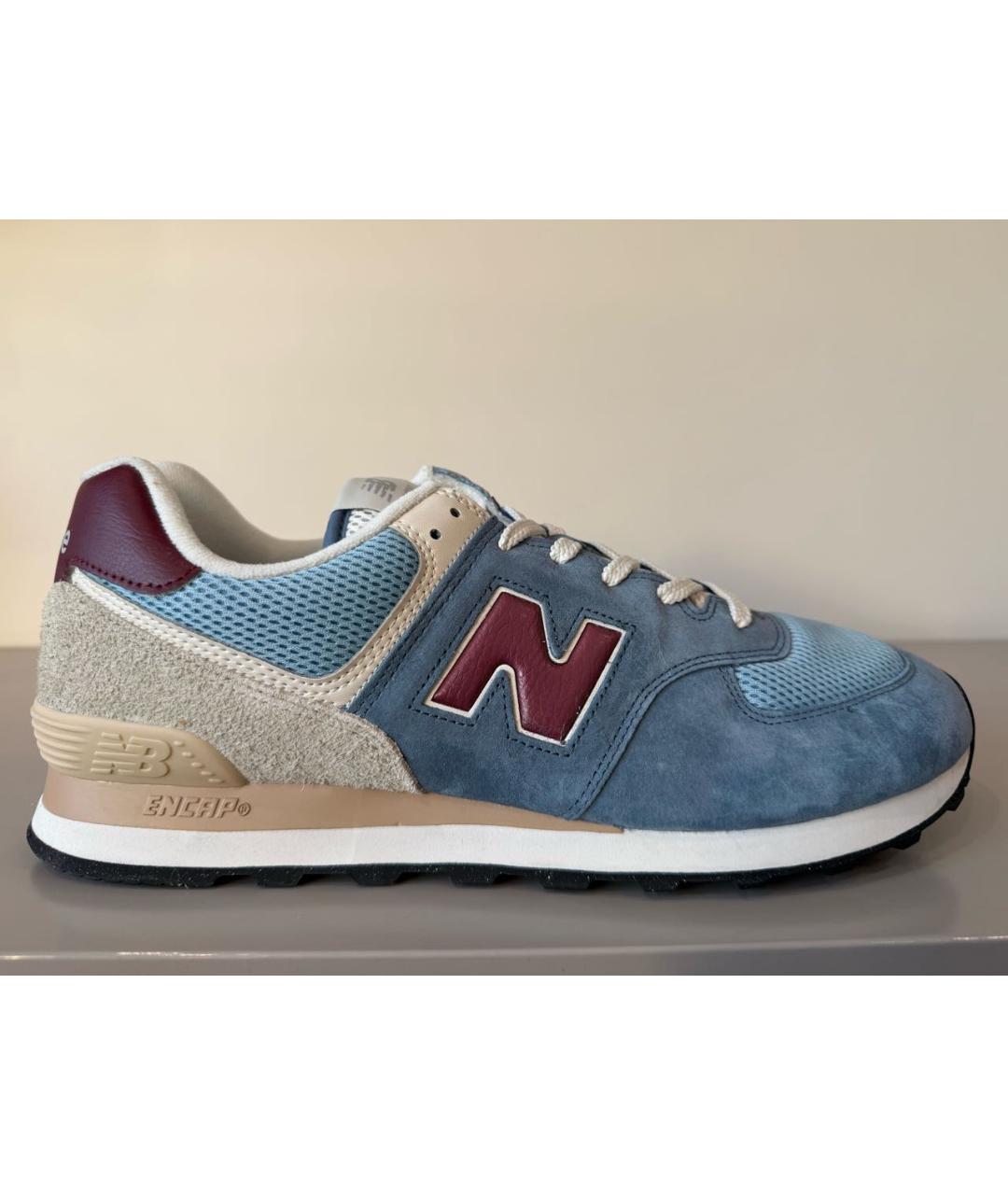 NEW BALANCE Синие замшевые низкие кроссовки / кеды, фото 5