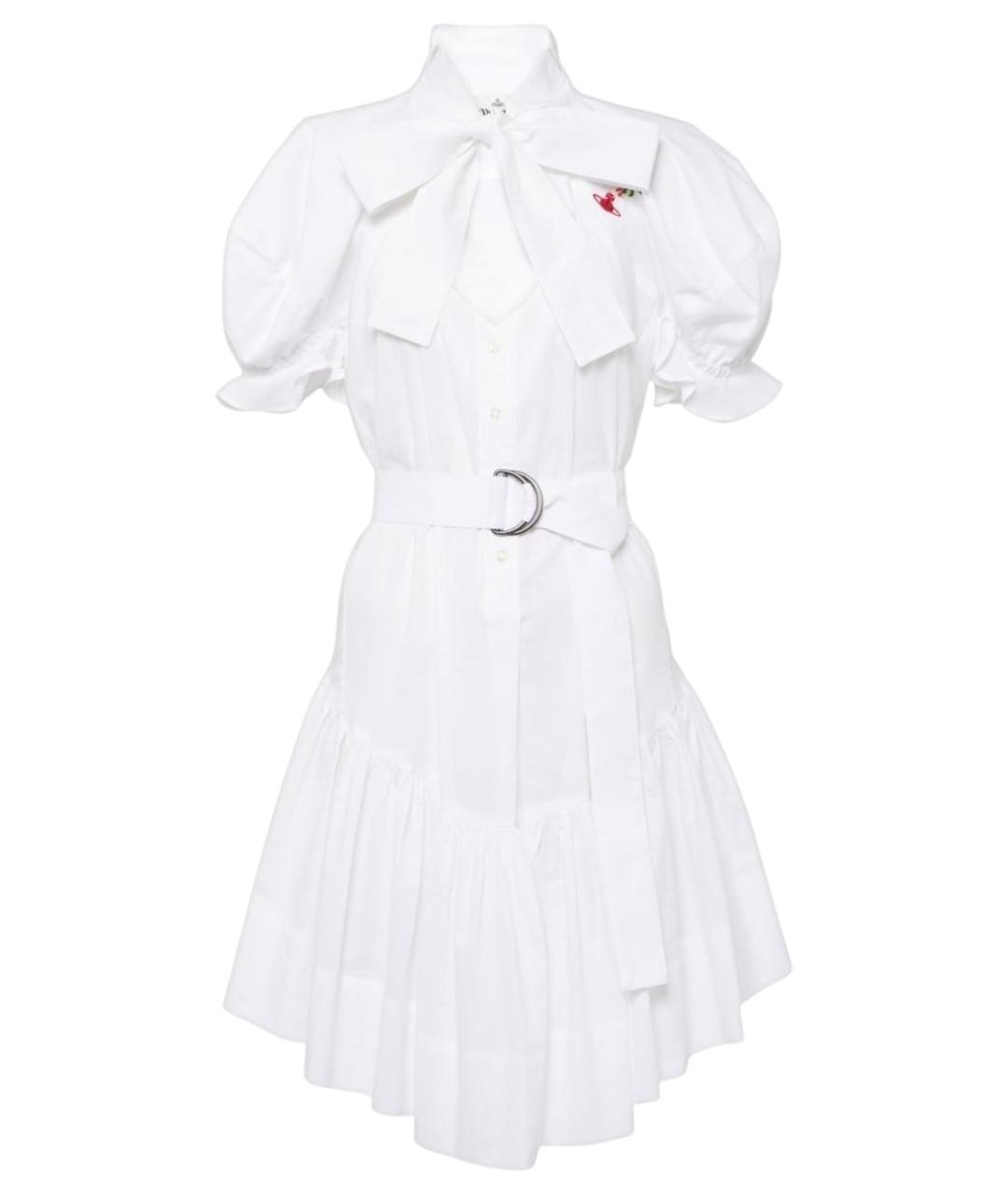 VIVIENNE WESTWOOD Белое хлопковое повседневное платье, фото 1