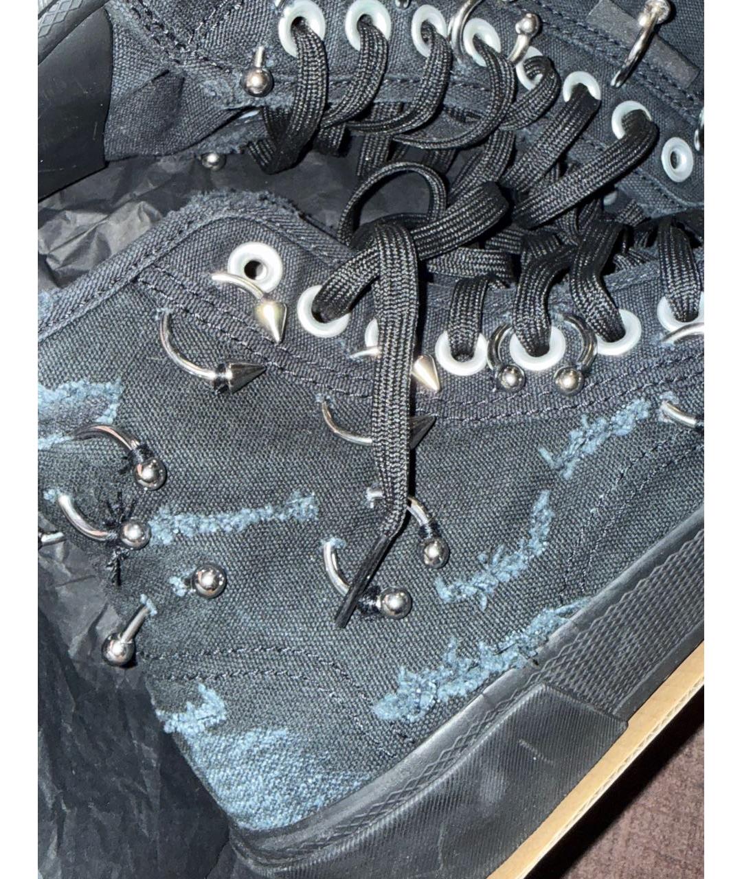 BALENCIAGA Черные текстильные кеды, фото 8