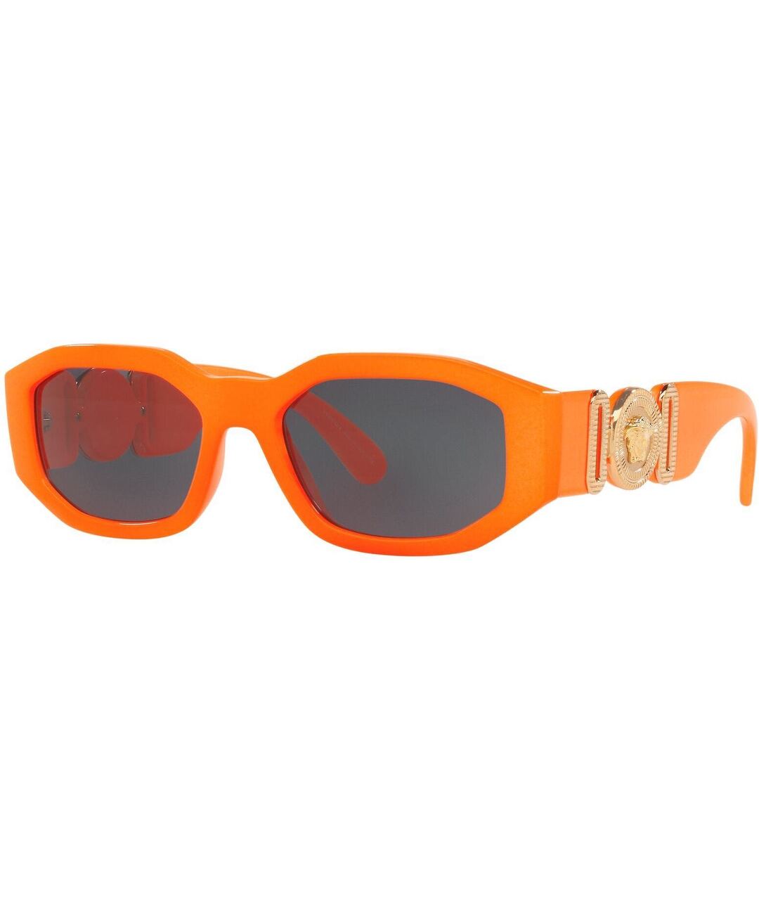 VERSACE Оранжевое пластиковые солнцезащитные очки, фото 1