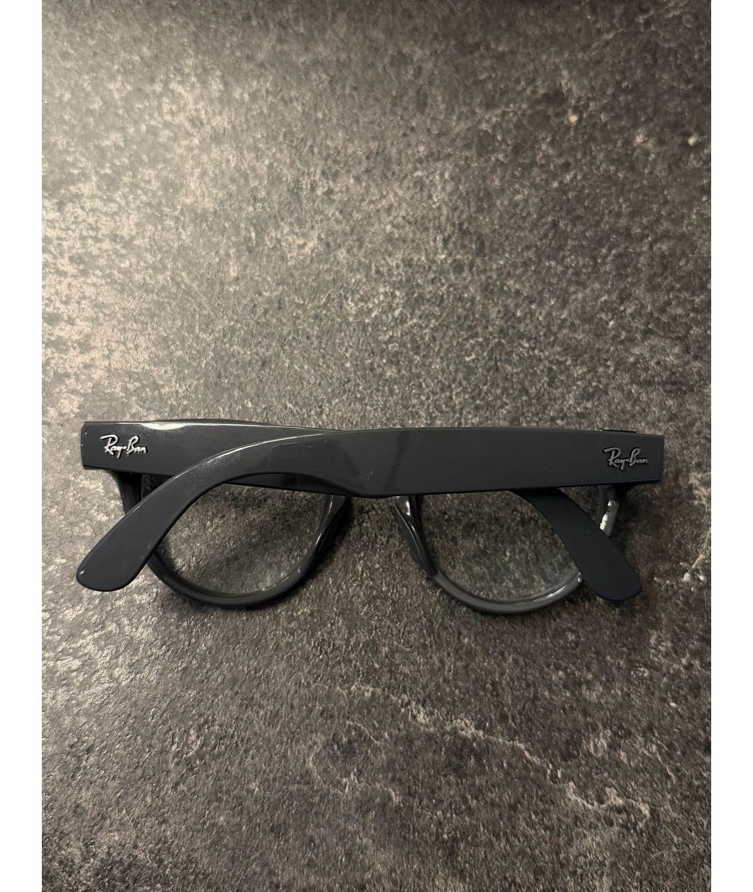 RAY BAN Антрацитовые пластиковые солнцезащитные очки, фото 3