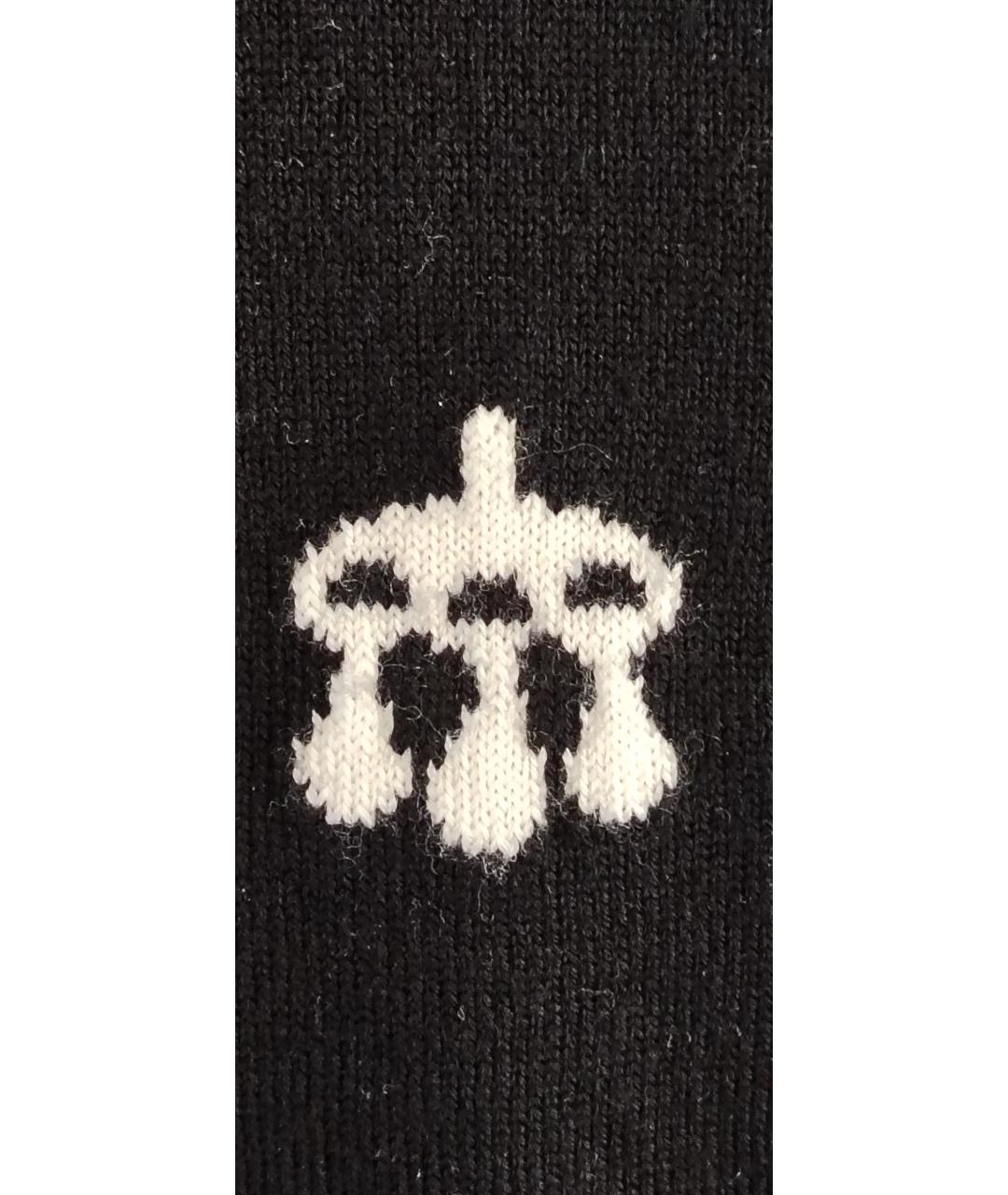 HERMES Черный шерстяной джемпер / свитер, фото 7