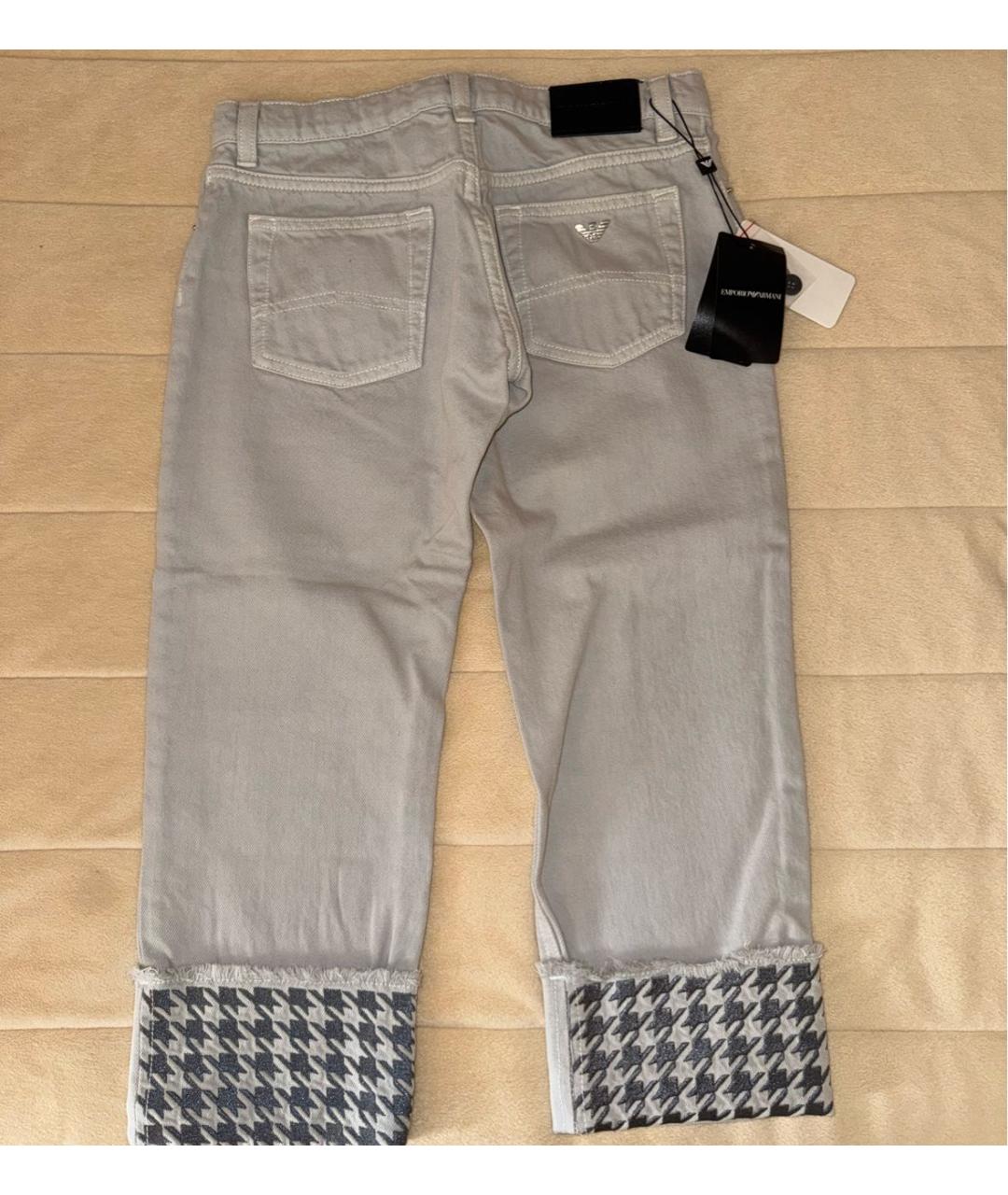 EMPORIO ARMANI Серые деним детские джинсы, фото 2