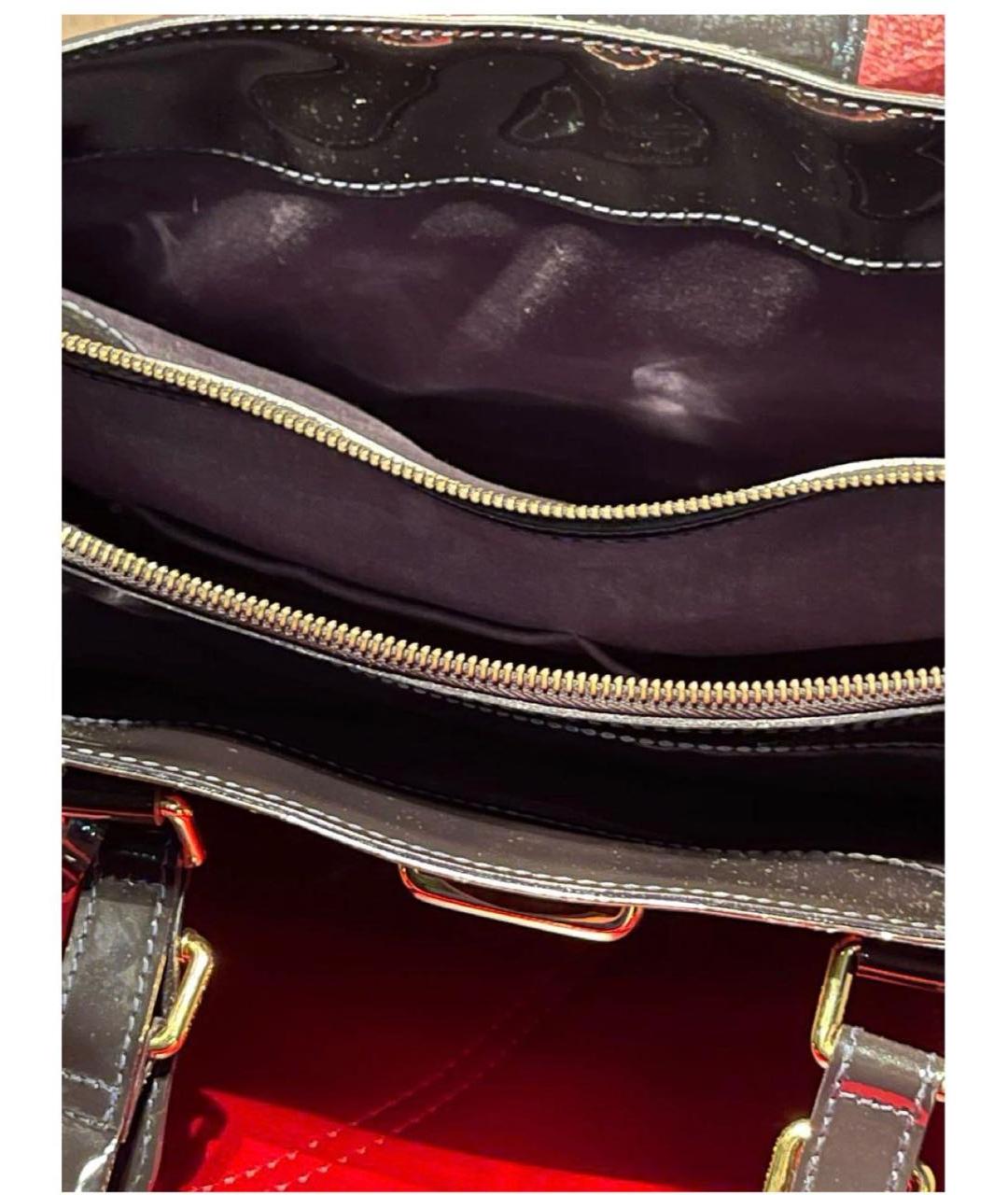 LOUIS VUITTON Фиолетовая сумка с короткими ручками из лакированной кожи, фото 3