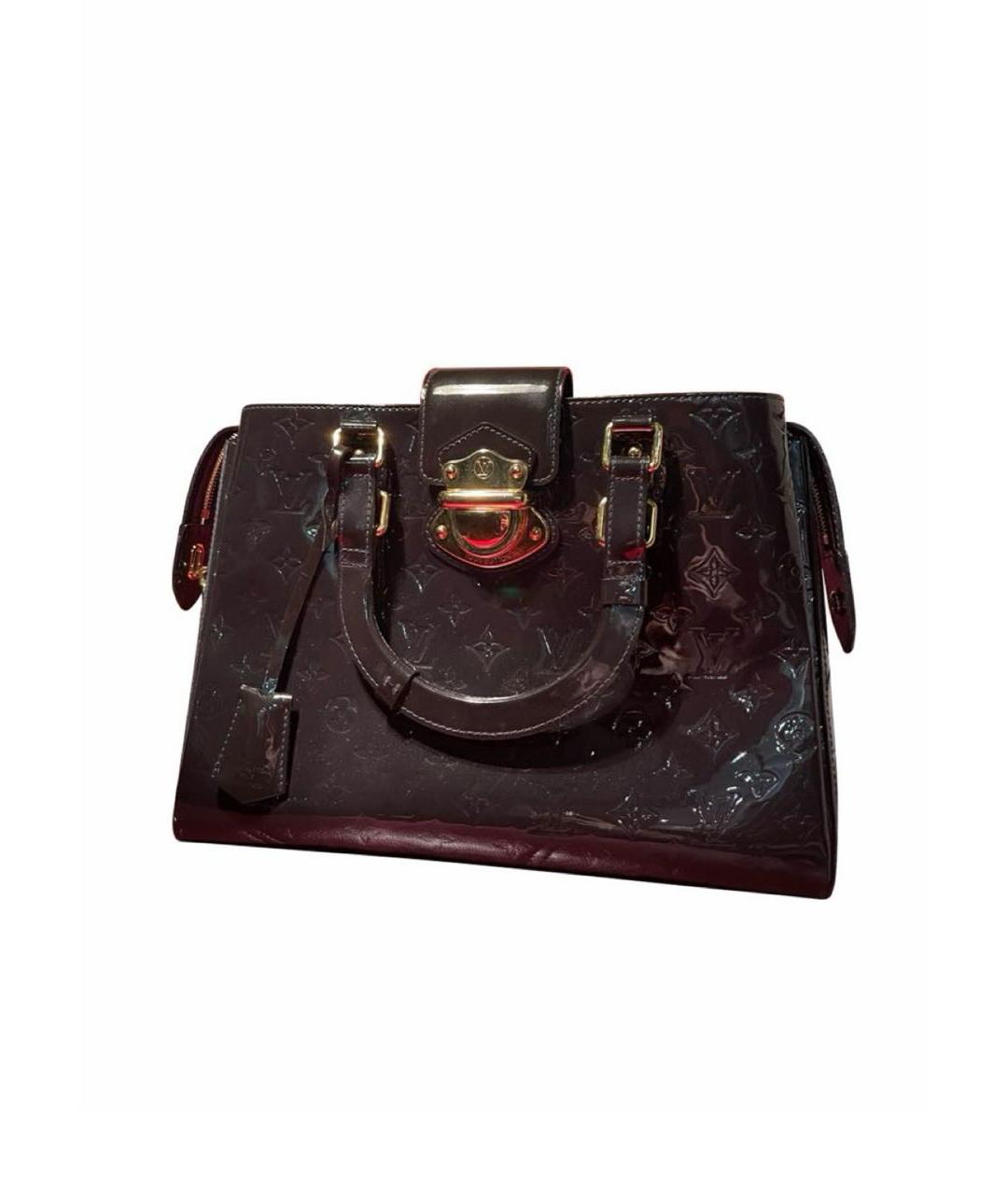 LOUIS VUITTON Фиолетовая сумка с короткими ручками из лакированной кожи, фото 5