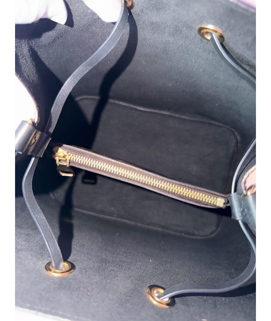 LOUIS VUITTON Коричневая кожаная сумка тоут, фото 5