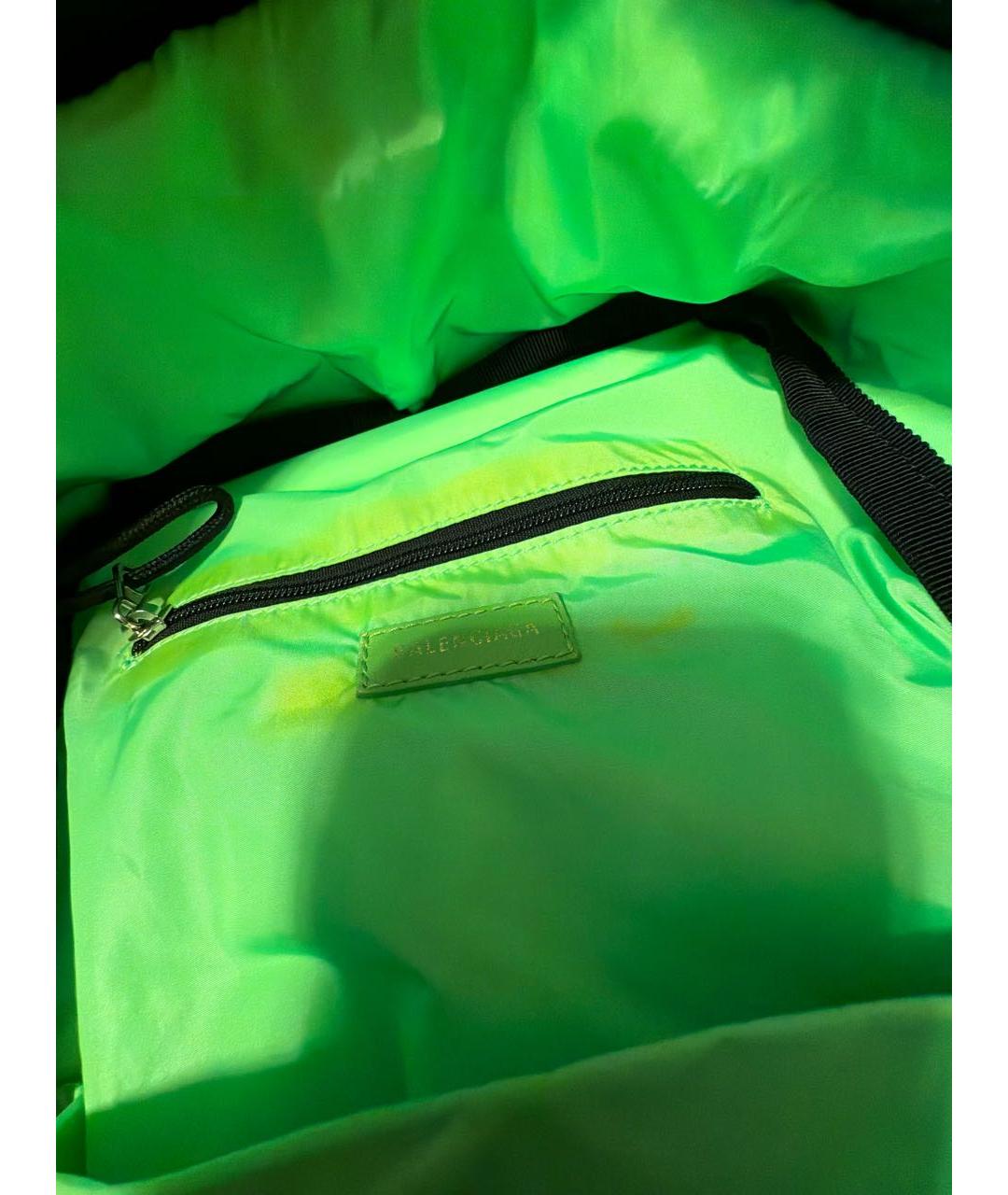 BALENCIAGA Зеленый тканевый рюкзак, фото 6