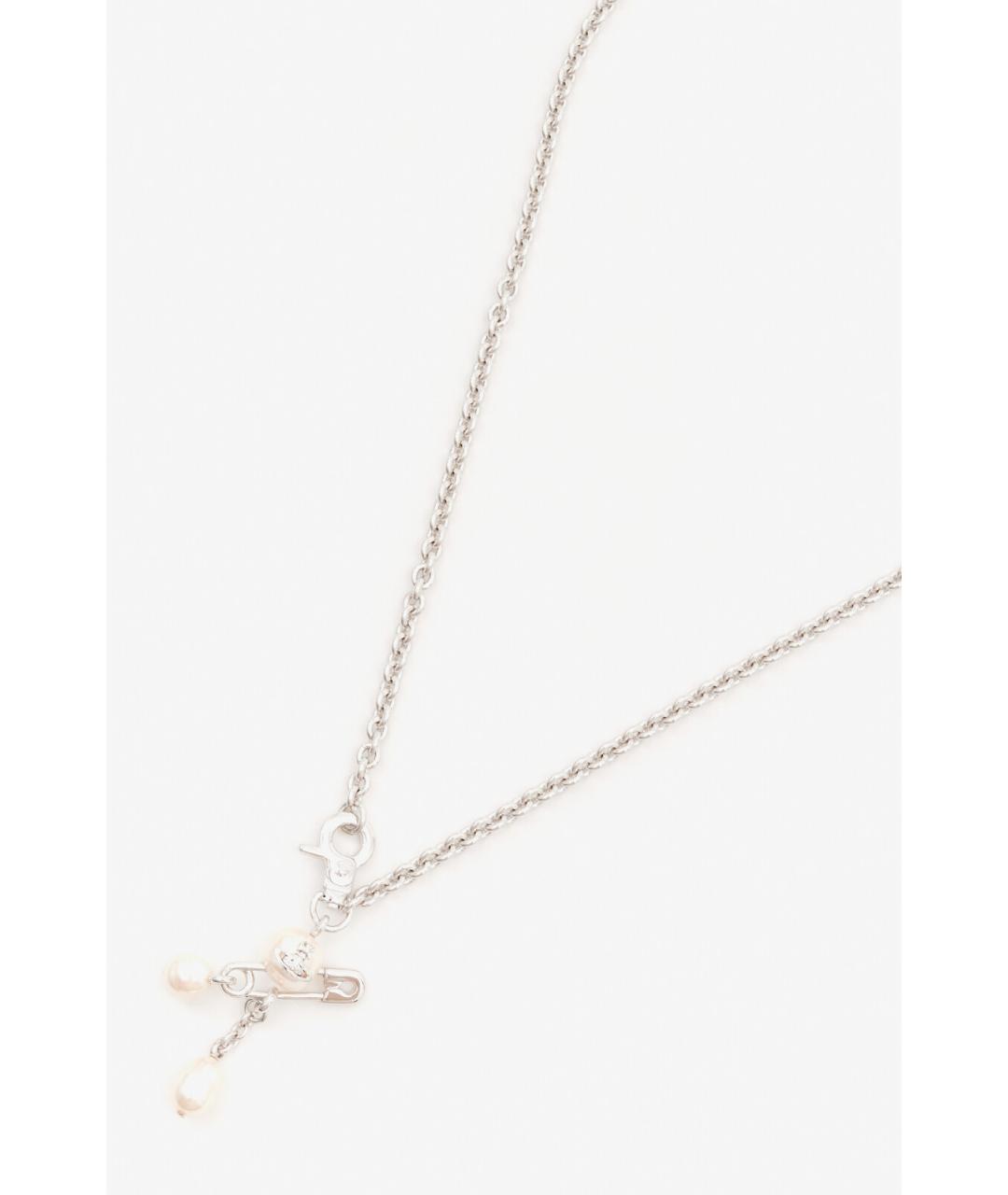VIVIENNE WESTWOOD Серебряное металлическое колье, фото 3