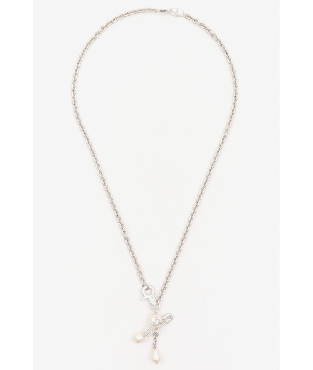 VIVIENNE WESTWOOD Серебряное металлическое колье, фото 5