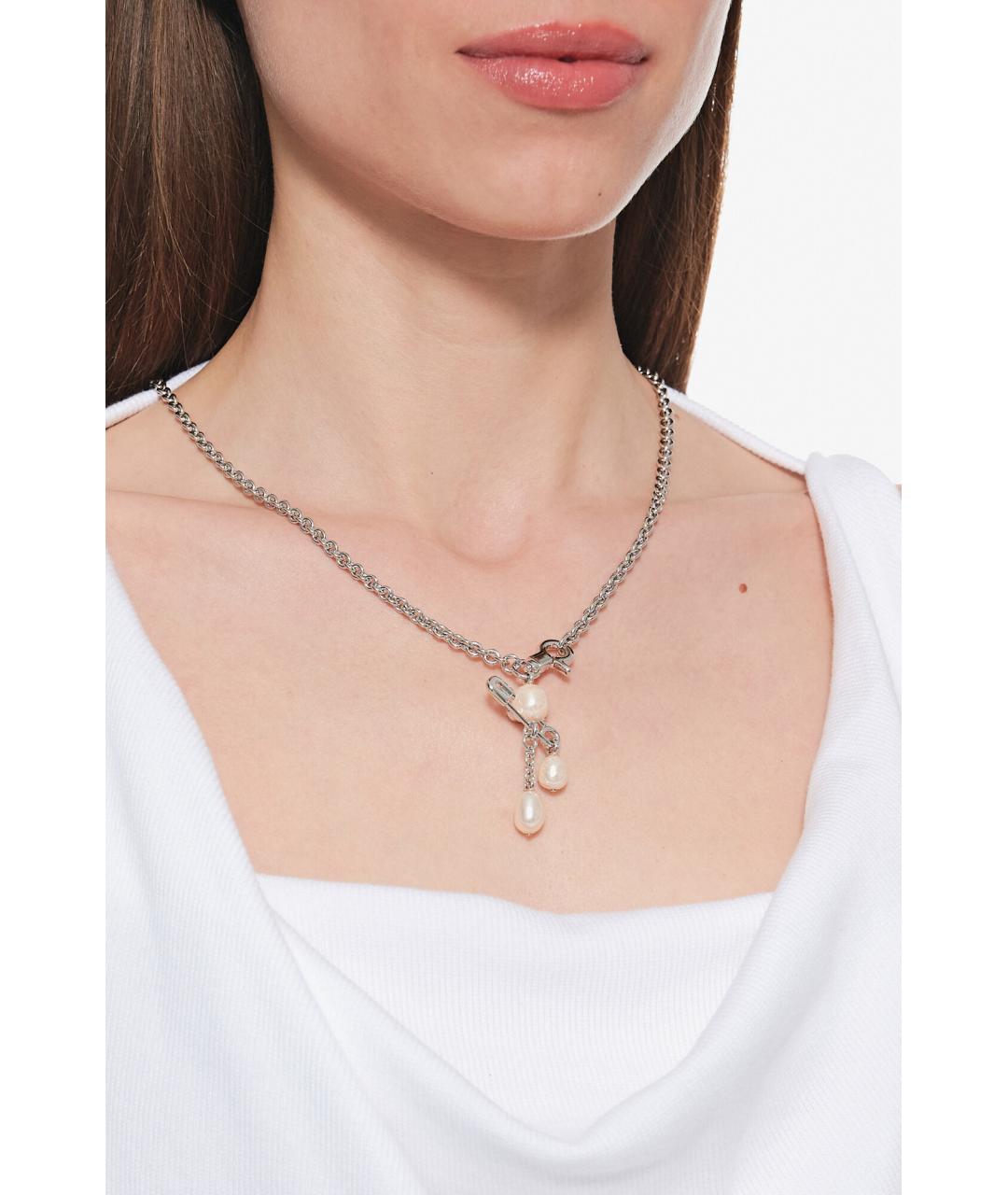 VIVIENNE WESTWOOD Серебряное металлическое колье, фото 2