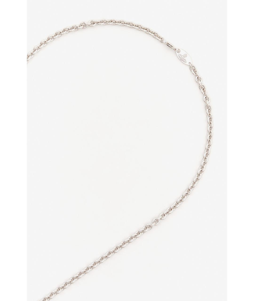 VIVIENNE WESTWOOD Серебряное металлическое колье, фото 4