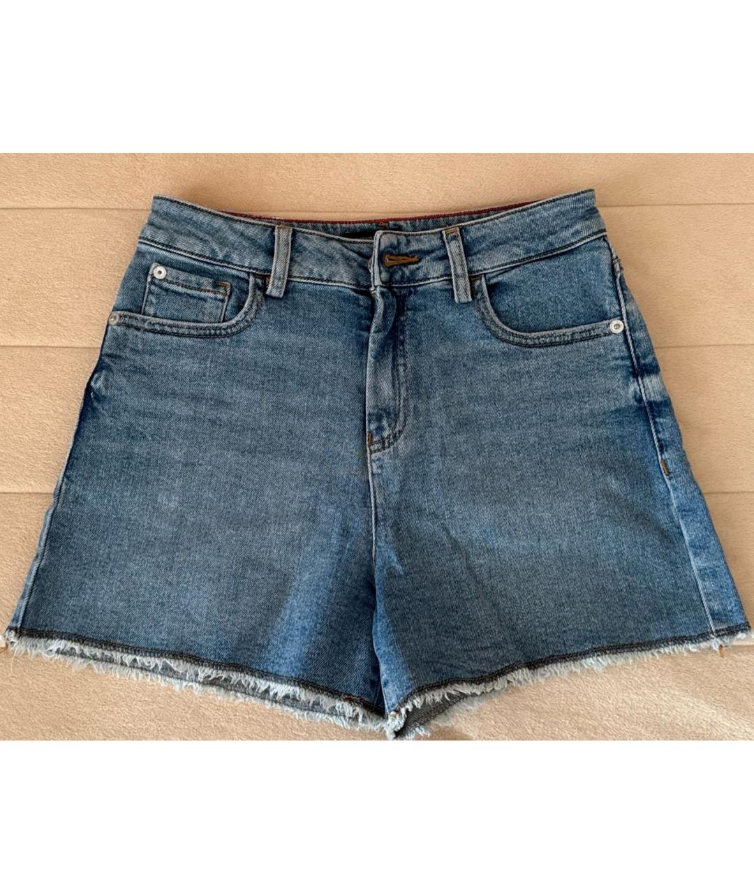 EMPORIO ARMANI Голубые деним брюки и шорты, фото 4