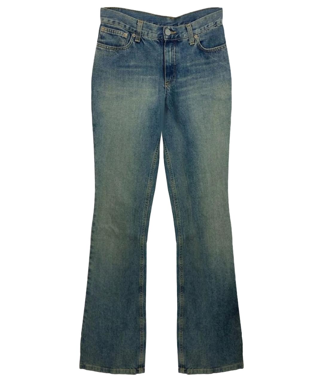 JOHN RICHMOND Синие хлопковые джинсы клеш, фото 1