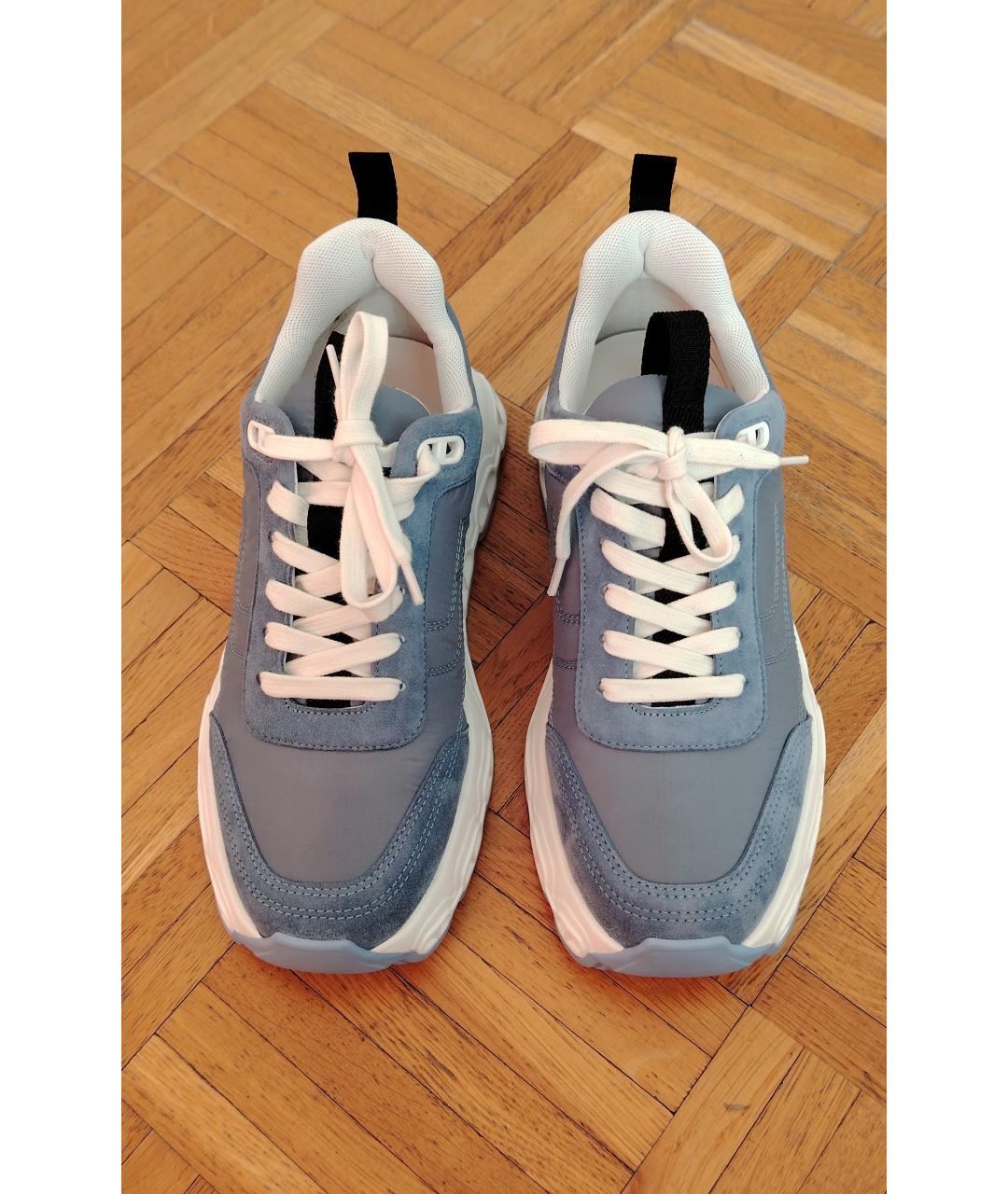 HERMES Голубые кроссовки, фото 2