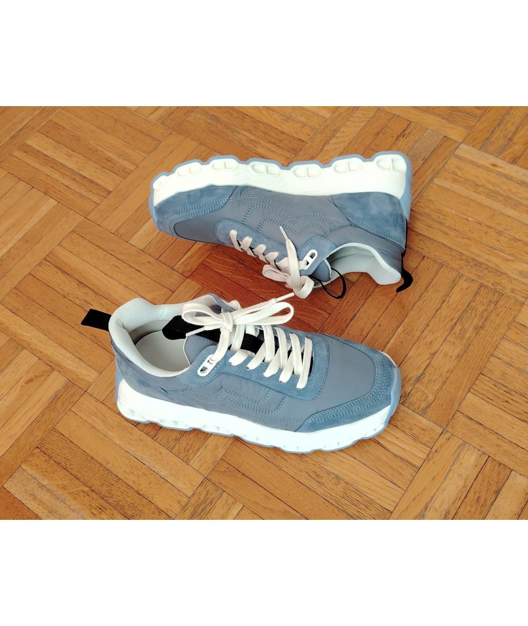 HERMES Голубые кроссовки, фото 8