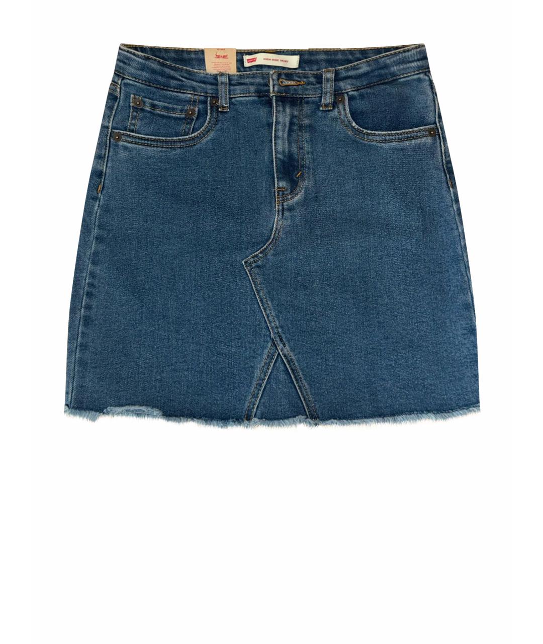 LEVI'S Синяя деним юбка, фото 1
