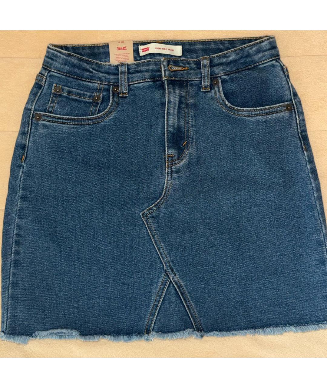 LEVI'S Синяя деним юбка, фото 3