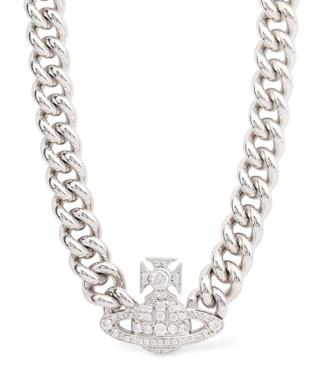 VIVIENNE WESTWOOD Серебряное латунное колье, фото 3