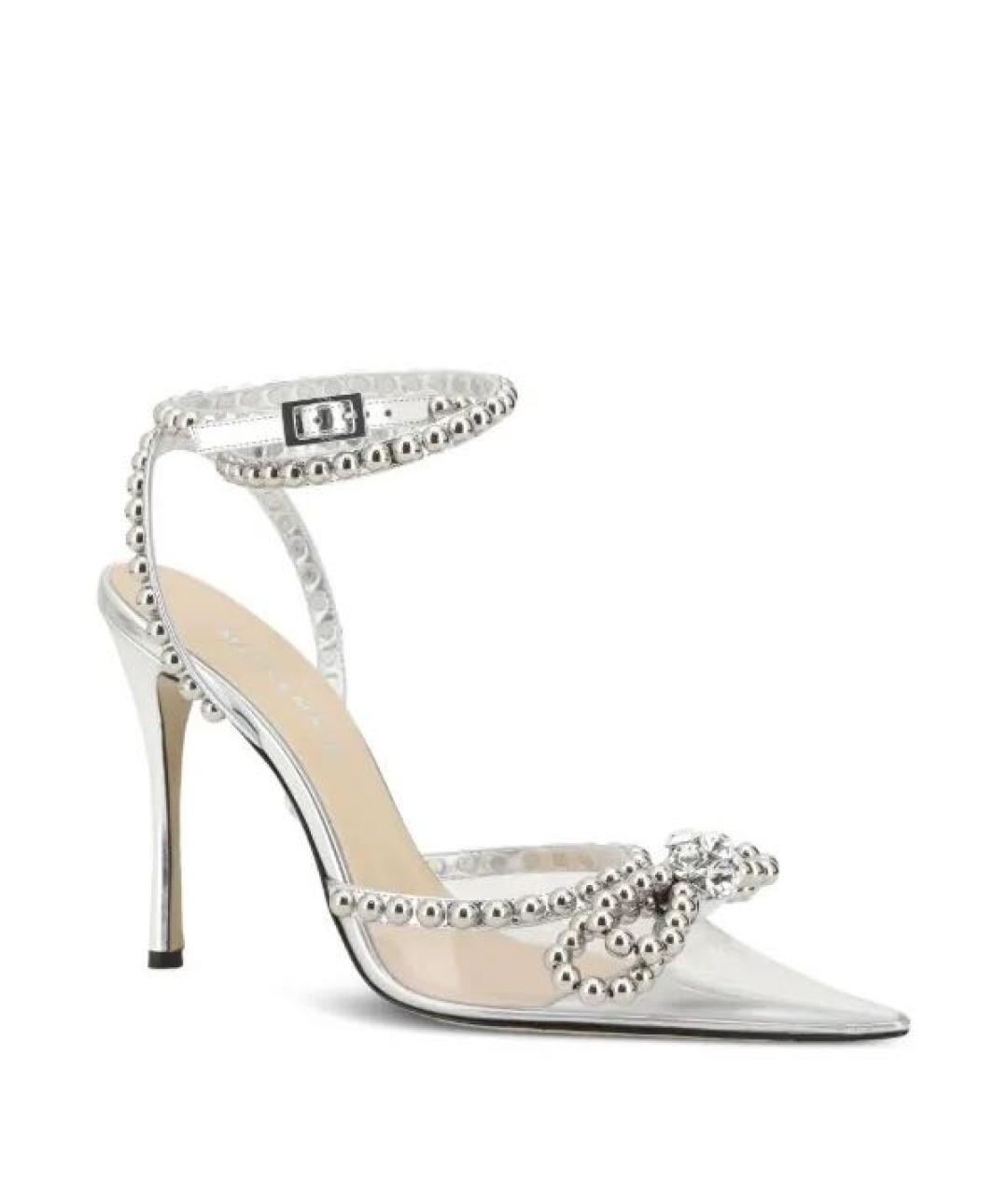 MACH&MACH Серебряные босоножки, фото 1