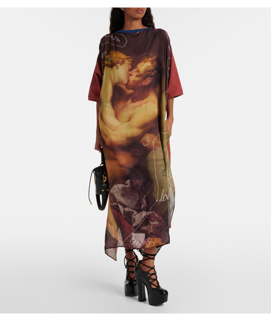 VIVIENNE WESTWOOD Мульти хлопковое платье, фото 2