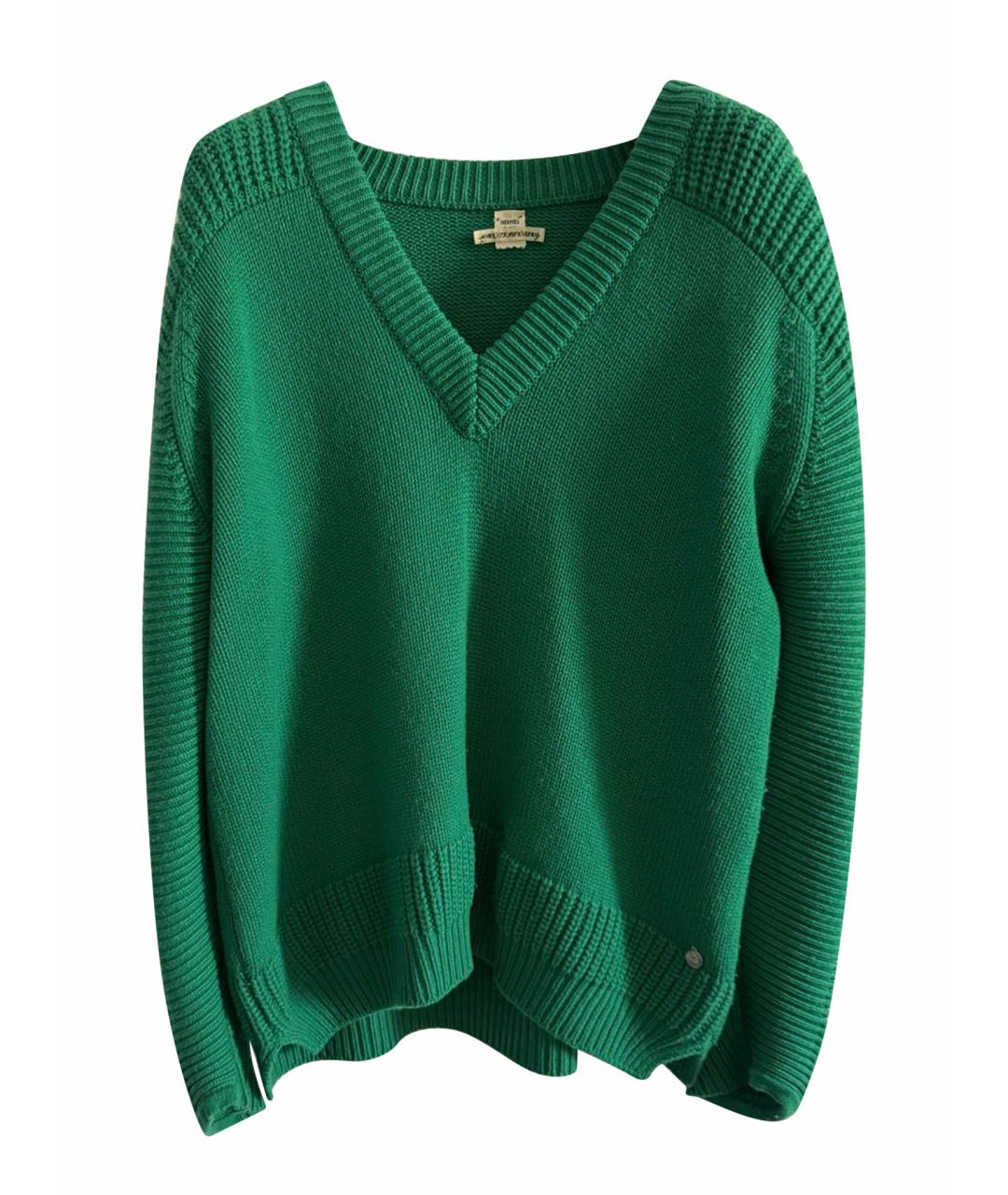 HERMES Зеленый кашемировый джемпер / свитер, фото 1