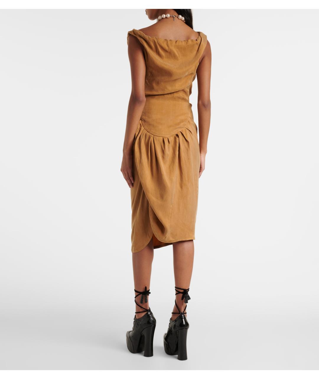 VIVIENNE WESTWOOD Бежевое коктейльное платье, фото 3