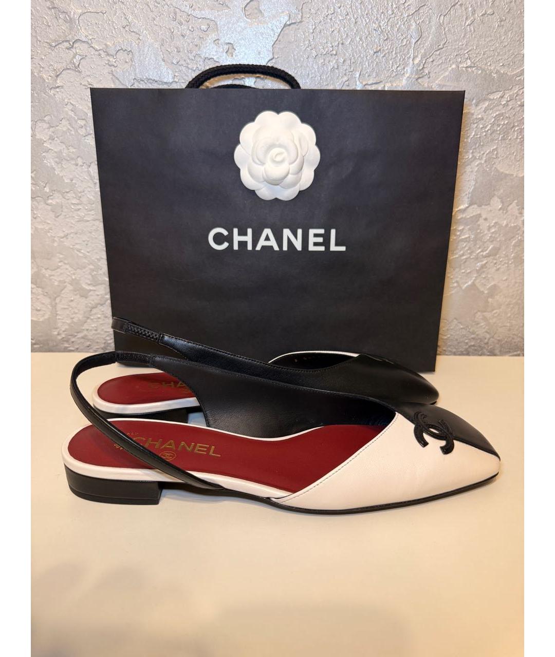 CHANEL Мульти кожаные туфли, фото 5