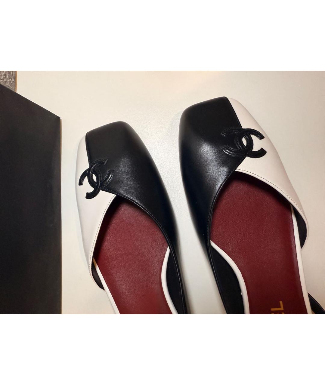 CHANEL Мульти кожаные туфли, фото 4