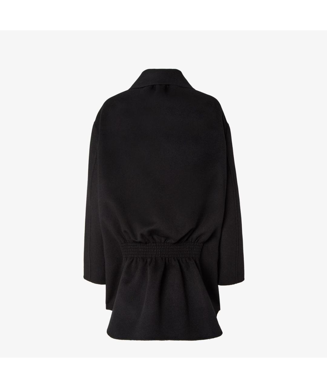 FENDI Черное шерстяное пальто, фото 2