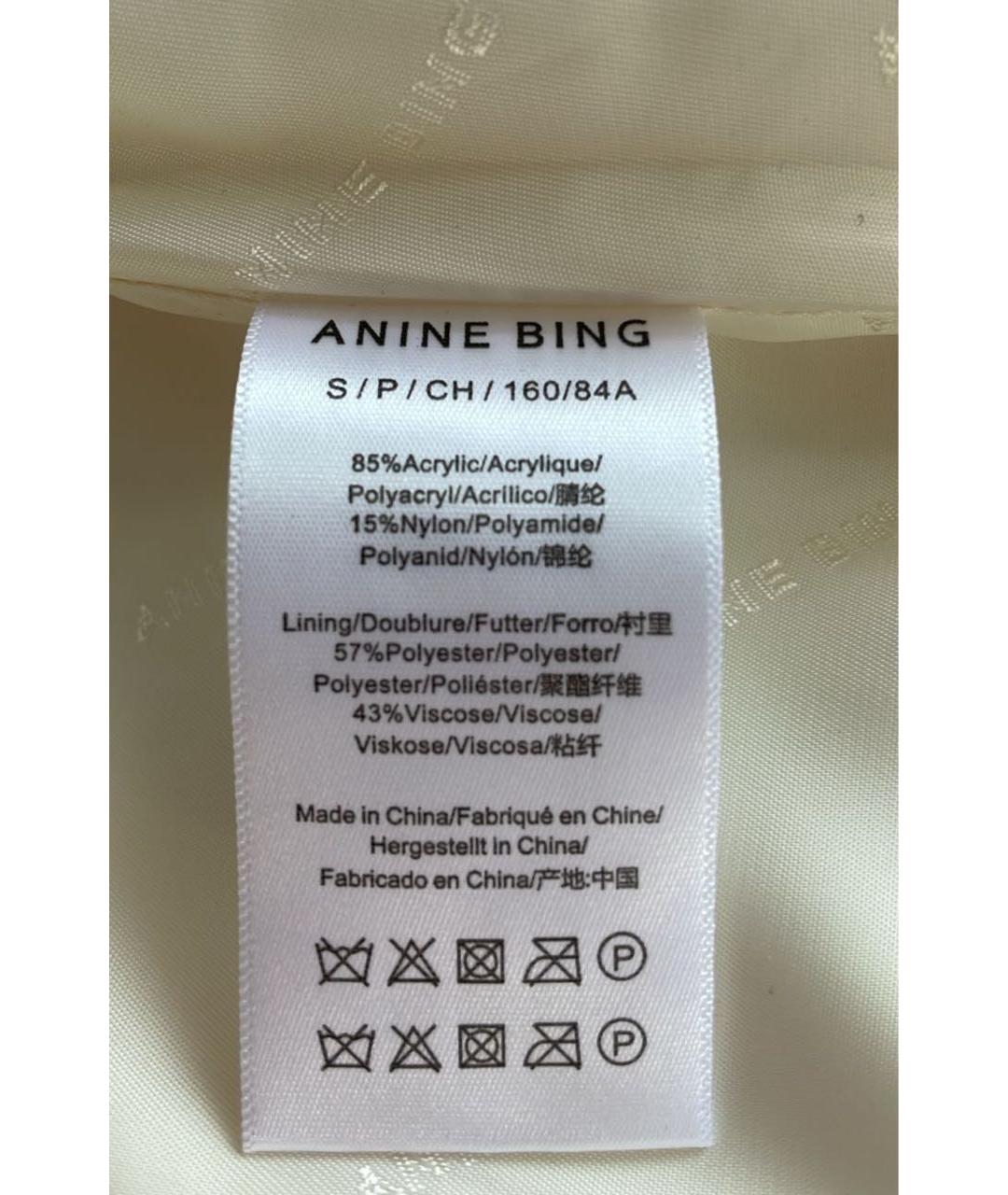 ANINE BING Бежевый жакет/пиджак, фото 4