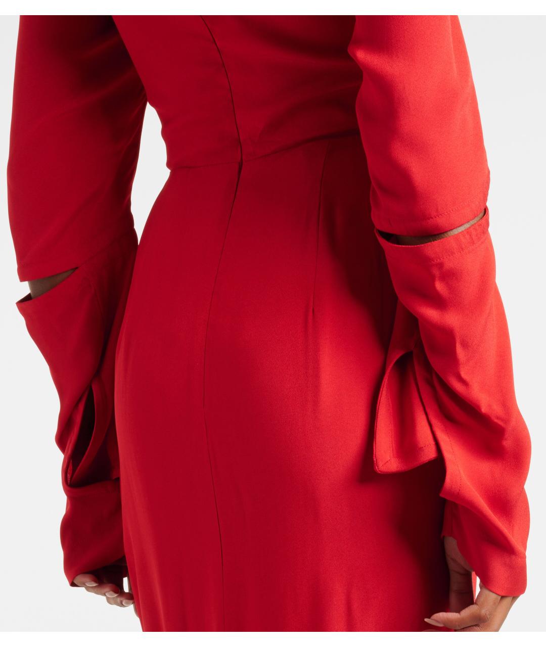 VIVIENNE WESTWOOD Красное вискозное коктейльное платье, фото 6