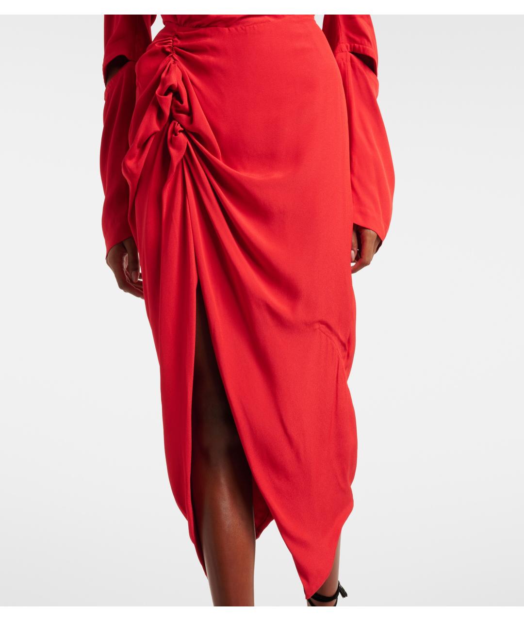 VIVIENNE WESTWOOD Красное вискозное коктейльное платье, фото 5