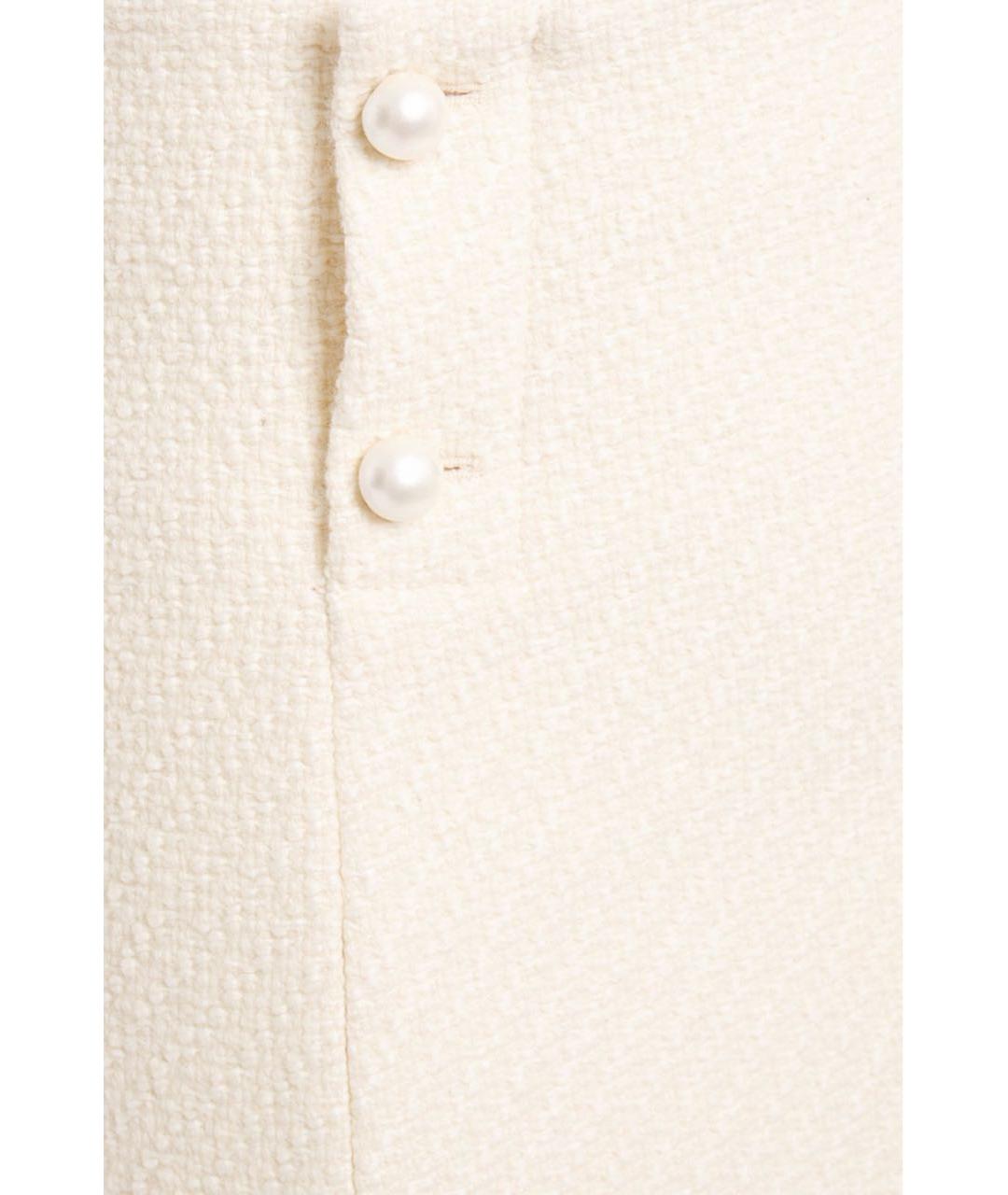 SANDRO Бежевая твидовая юбка мини, фото 8