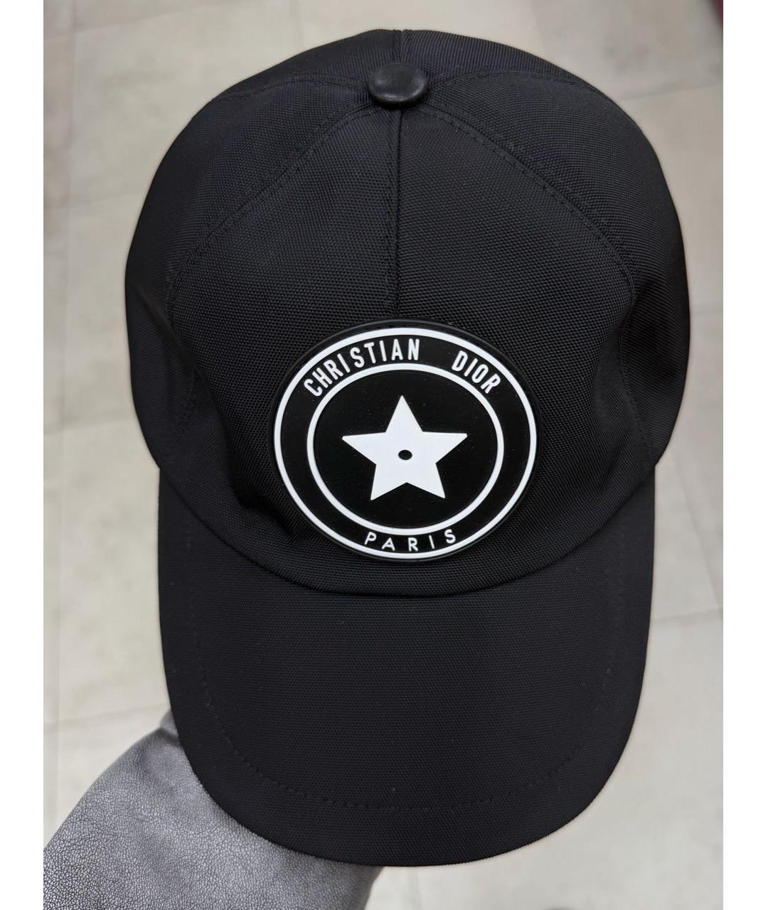 CHRISTIAN DIOR Черная хлопковая кепка, фото 2