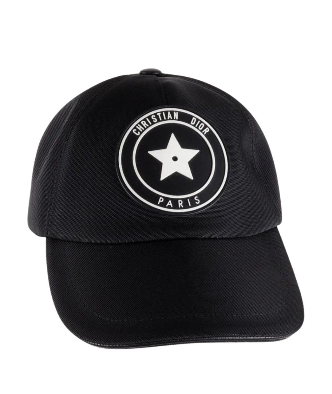 CHRISTIAN DIOR Черная хлопковая кепка, фото 1