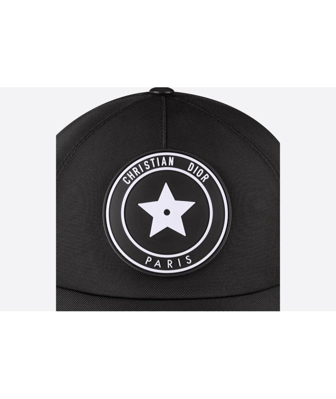 CHRISTIAN DIOR Черная хлопковая кепка, фото 4