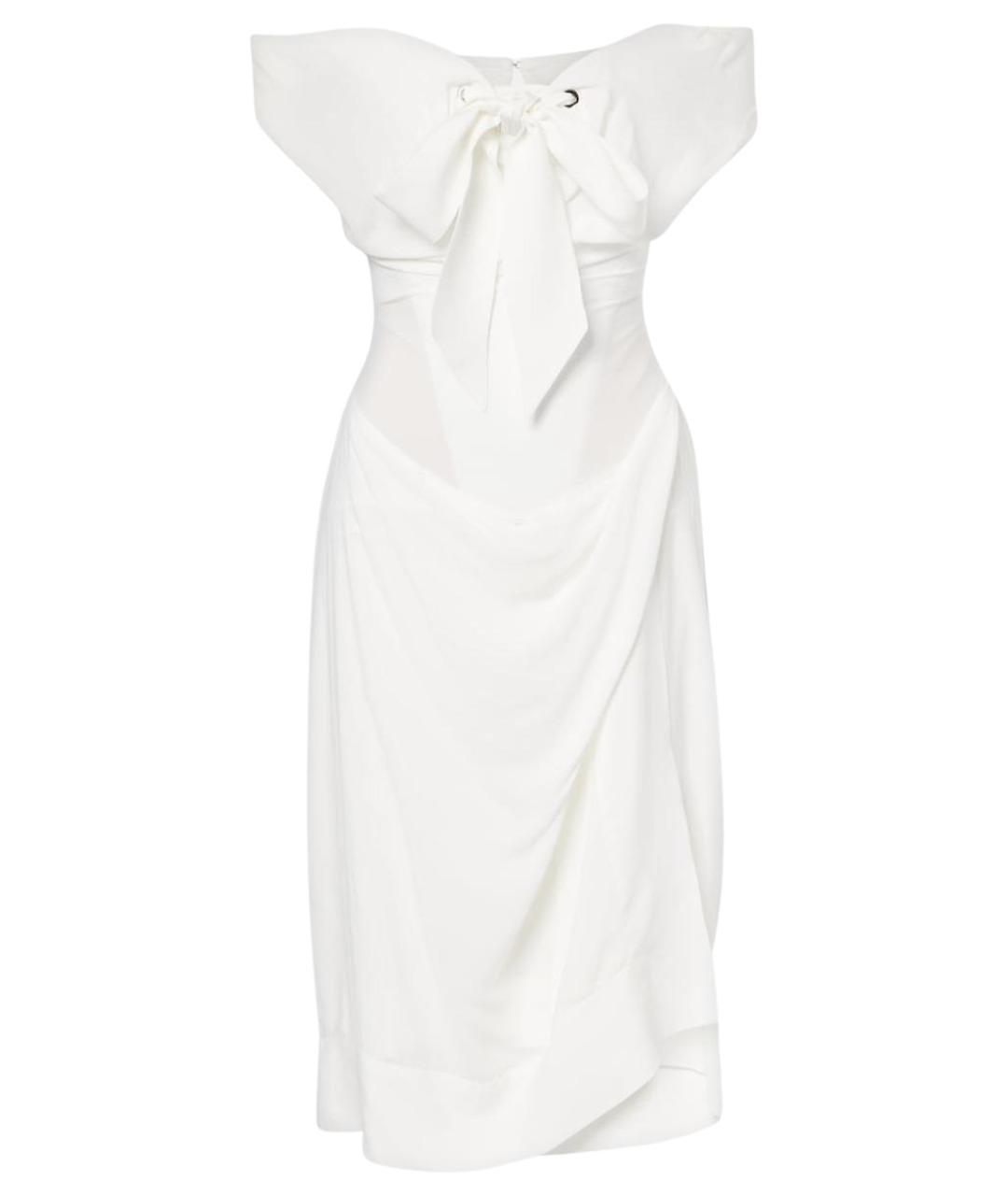 VIVIENNE WESTWOOD Белое вискозное коктейльное платье, фото 1