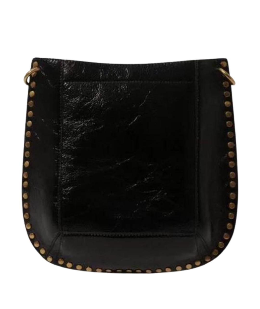 ISABEL MARANT Черная сумка через плечо из лакированной кожи, фото 1