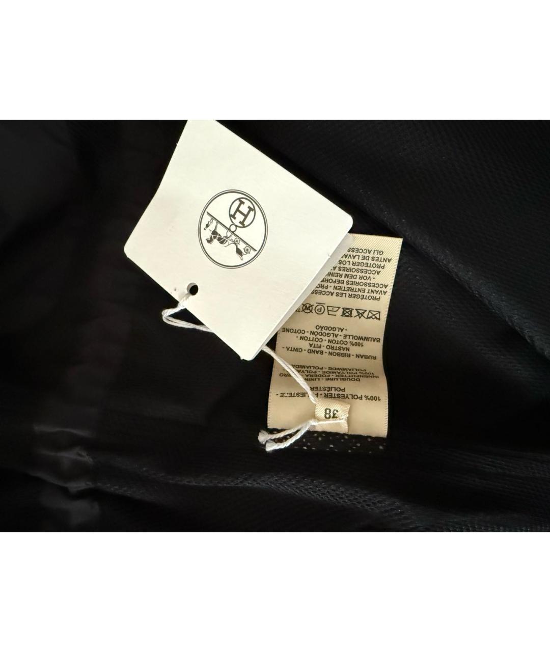 HERMES Темно-синий полиэстеровый тренч/плащ, фото 2