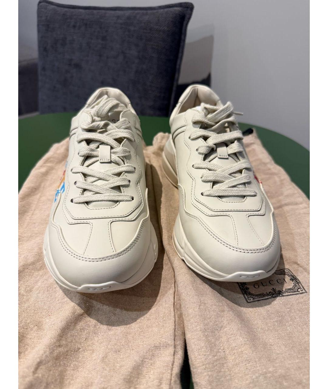 GUCCI Бежевые кроссовки, фото 3