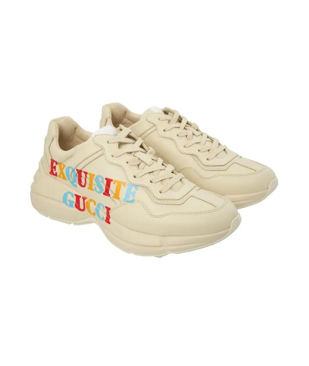GUCCI Бежевые кроссовки, фото 2