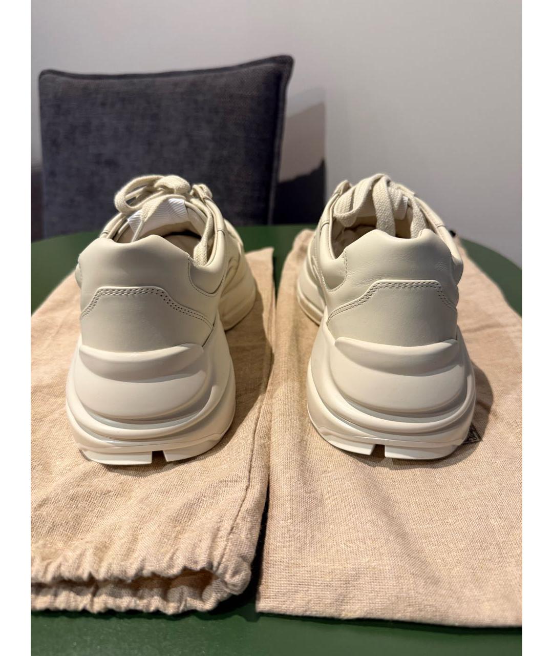 GUCCI Бежевые кроссовки, фото 5