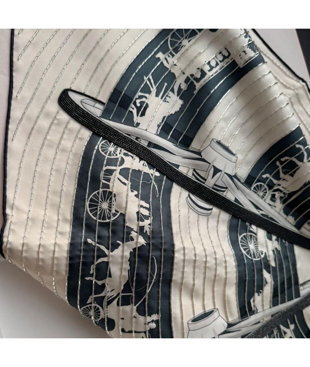 HERMES Мульти шелковый платок, фото 4